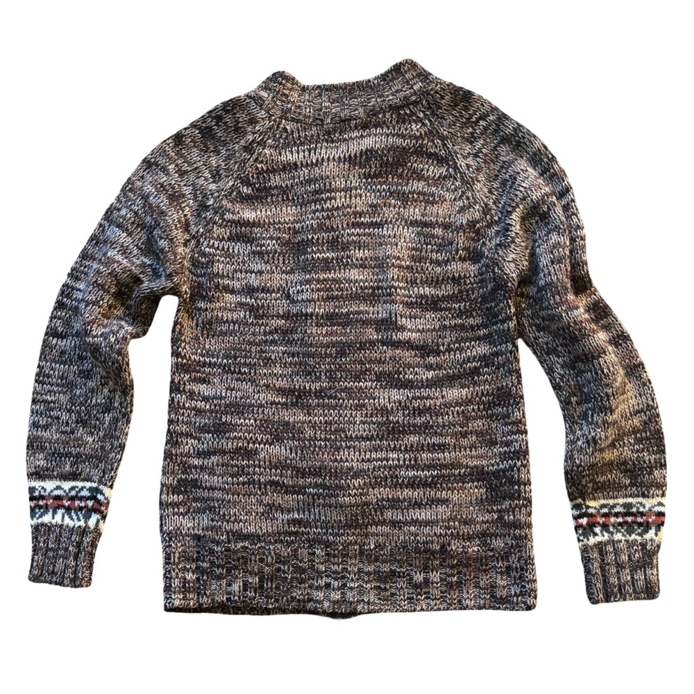 🐴Vintage Fair Isle Marled Zipper Cardigan, Size Small - Picture 9 of 9